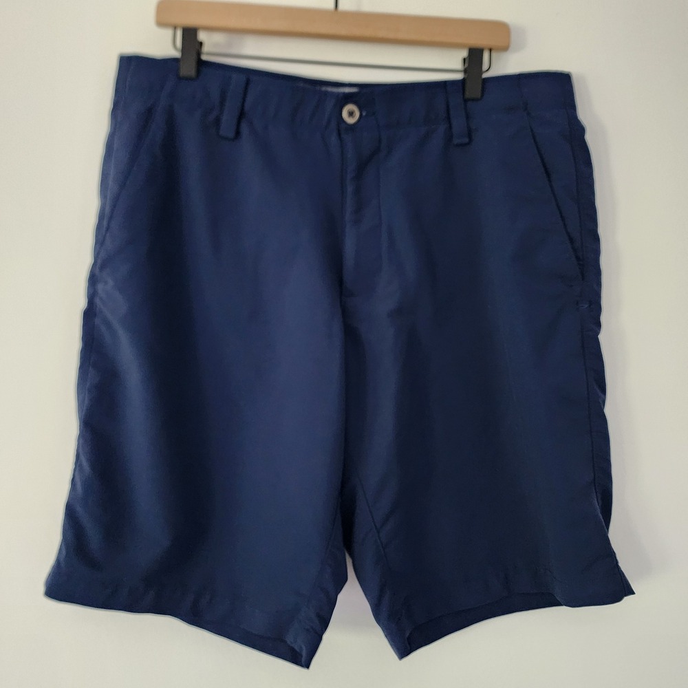 Under Armour Mens HeatGear Golf Shorts Size 38 Blue Loose‎ Fit Lightweight